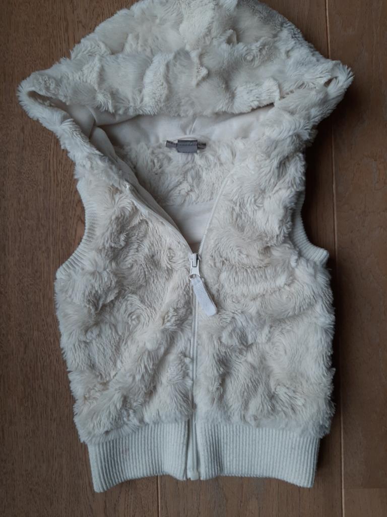 Bodywarmer faux fur, Ophalen