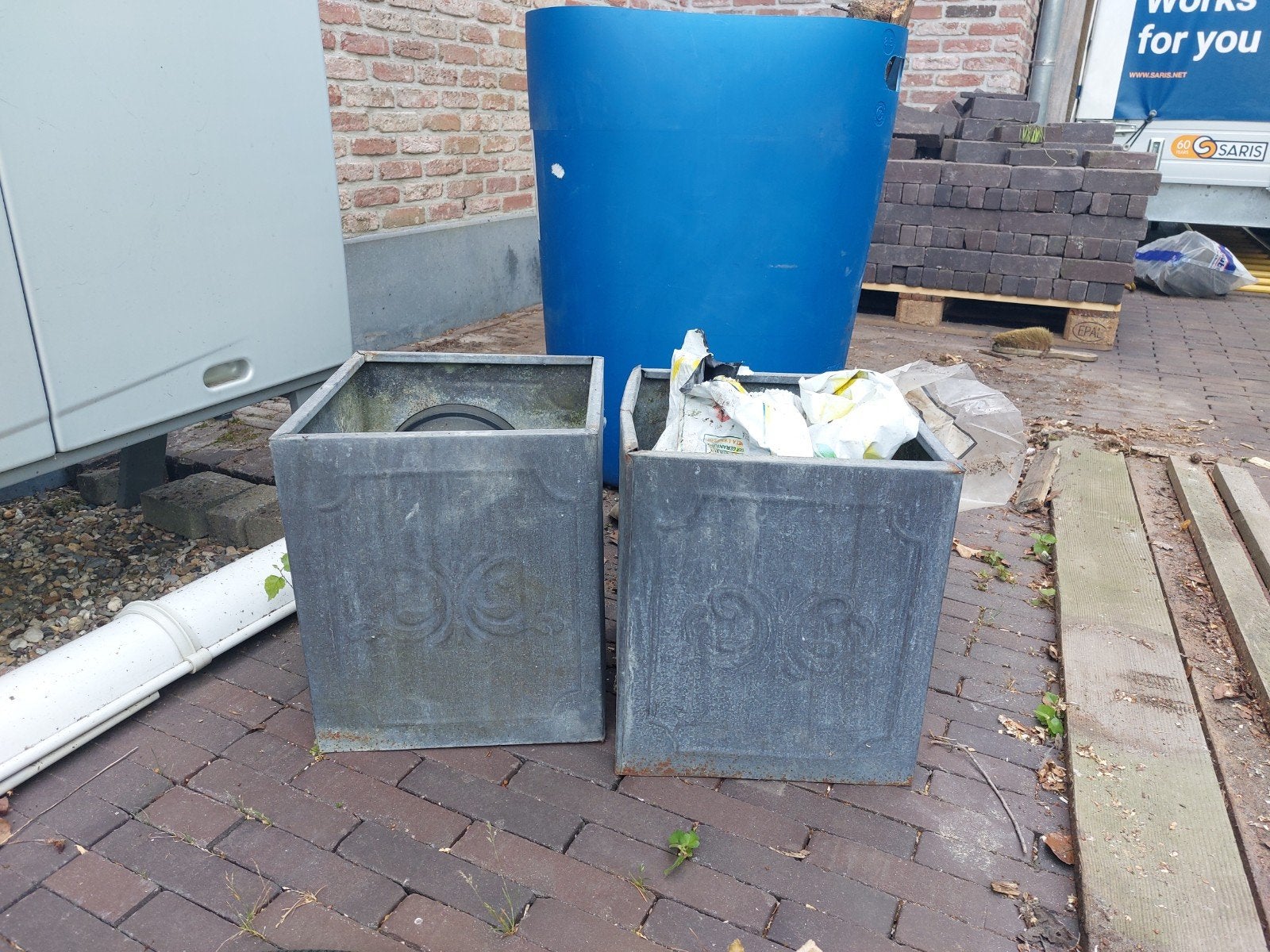 zinken bloembak, Tuin en Terras, Ophalen
