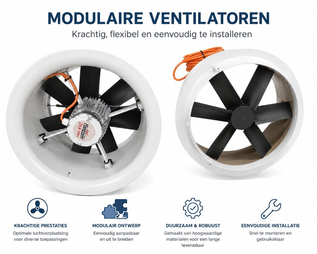 Modulaire ventilatoren, Plusieurs animaux, Porcs
