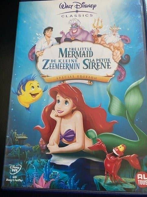 DVD De Kleine Zeemeermin van Walt Disney Classics Nieuwstaat, Cd's en Dvd's, Europees, Tekenfilm, Alle leeftijden, Nederlands