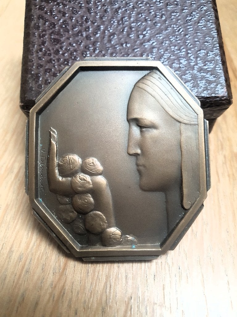 Victor Demanet-medaille - aangeboden aan Louis Huart, Ophalen of Verzenden