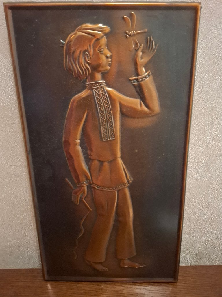 Koperen wanddecoratie, Ophalen, Koper