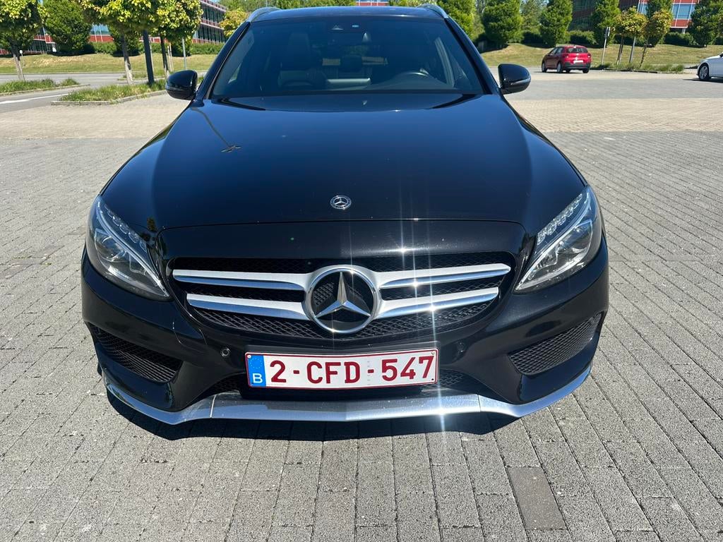 Mercedes C200 D Break AMG Line–9G-Tronic-Toit pano, Autos, Cuir, Achat, Intérieur cuir, Automatique