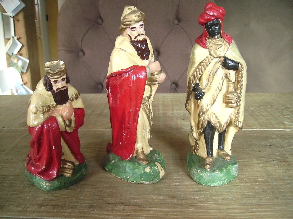 oude kerststal beeldjes, Diversen, Ophalen of Verzenden, Zo goed als nieuw