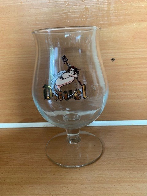Verre Duvel Hopduvelin, année de verre, Pays-Bas 2001, Collections, Enlèvement ou Envoi, Neuf, Verre ou Verres, Duvel
