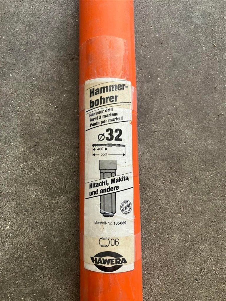steenboor dia 32mm lengte 550mm met 7/8 inch Hex koppeling, Bricolage & Construction, Outillage | Foreuses, Enlèvement, Neuf, Marteau perforateur et/ou Marteau piqueur