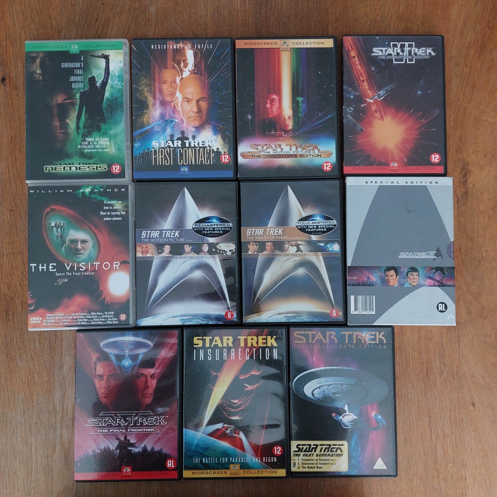 DVD'S  - STAR TREK  - 11 ST. - LOT, CD & DVD, DVD | Classiques, Tous les âges, Comme neuf, 2000 à aujourd'hui, Action et Aventure