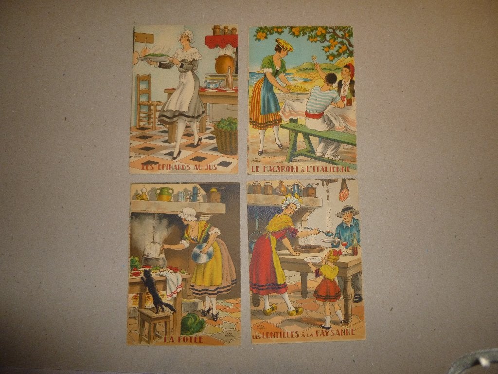 cartes postales, Verzamelen, Ophalen, 1940 tot 1960, Ongelopen, Frankrijk