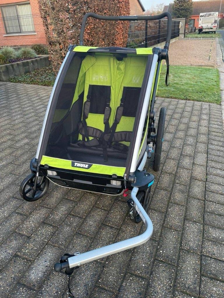Fietskar Thule cab, Fietsen en Brommers, Fietsaccessoires | Aanhangwagens en Karren, Zo goed als nieuw, Vering, Opvouwbaar, Ophalen