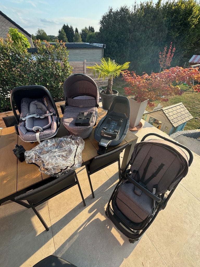Poussette Pericles crios 3.0 + maxi cosy + base isofix, Autres marques, Avec siège auto, Enlèvement, Utilisé