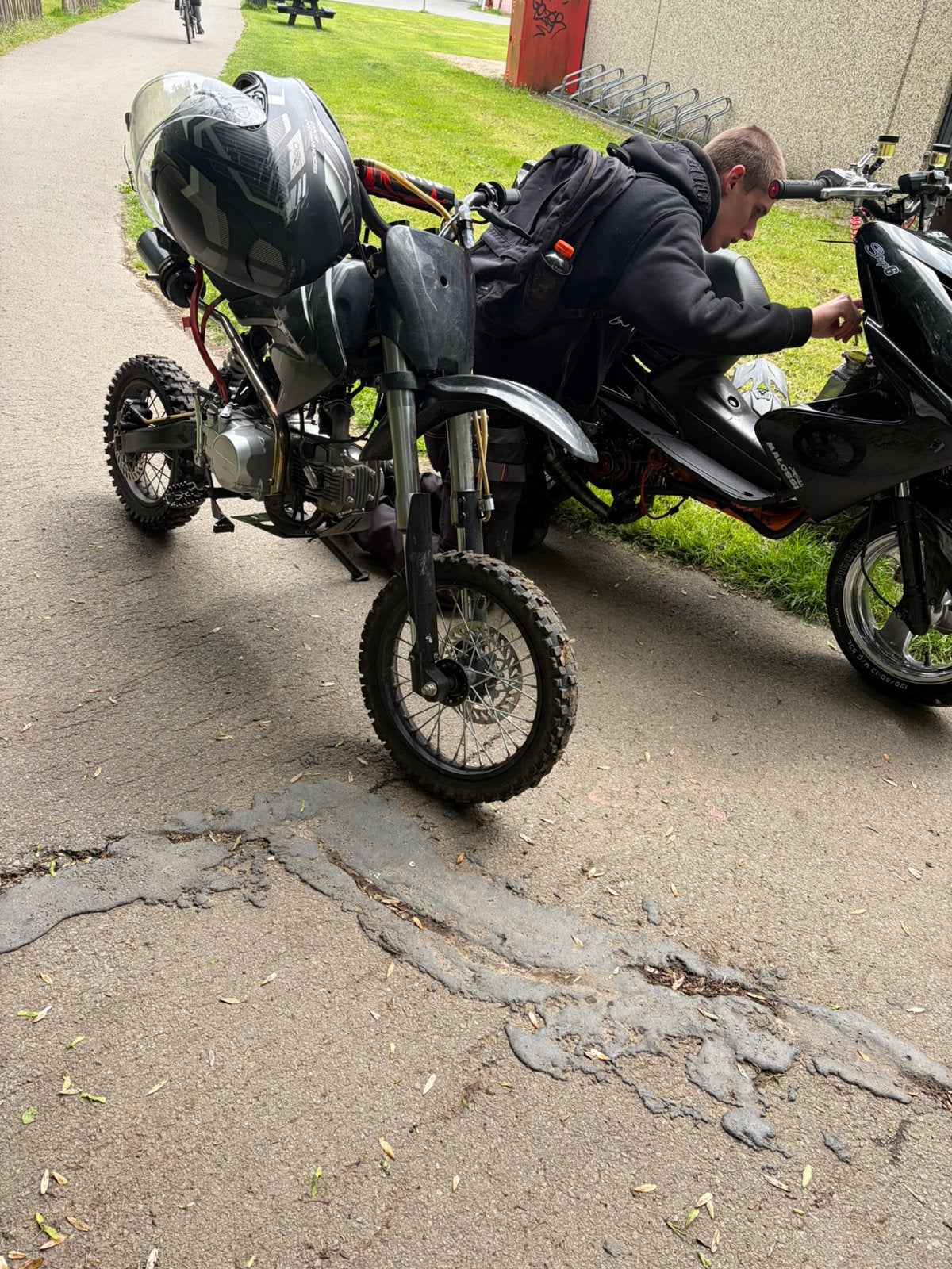 Pitbike 125cc, Fietsen en Brommers, Minibikes, Midibikes en Pitbikes, Ophalen, Gebruikt, 125 cc, Pitbike