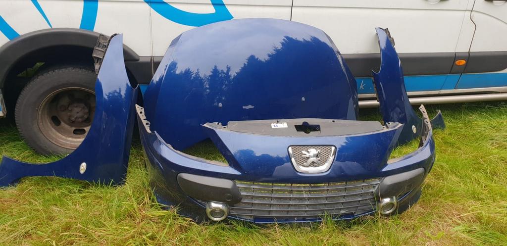 PEUGEOT 307 FACELIFT VOORBUMPER +KAP +VOORSCHERMEN BJ 2007, Auto-onderdelen, Gebruikt, -, Voor, -