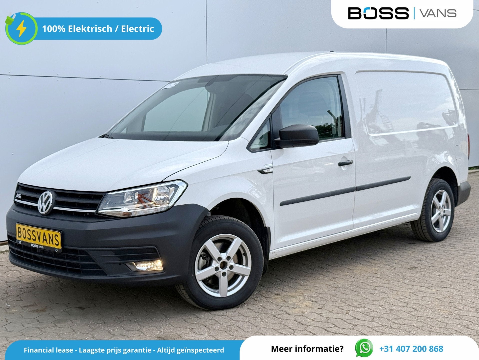 Volkswagen E-Caddy 37kWh 113PK L2 Elektrisch Caddy ABT Maxi, Auto's, Stof, Gebruikt, 1776 kg, Volkswagen