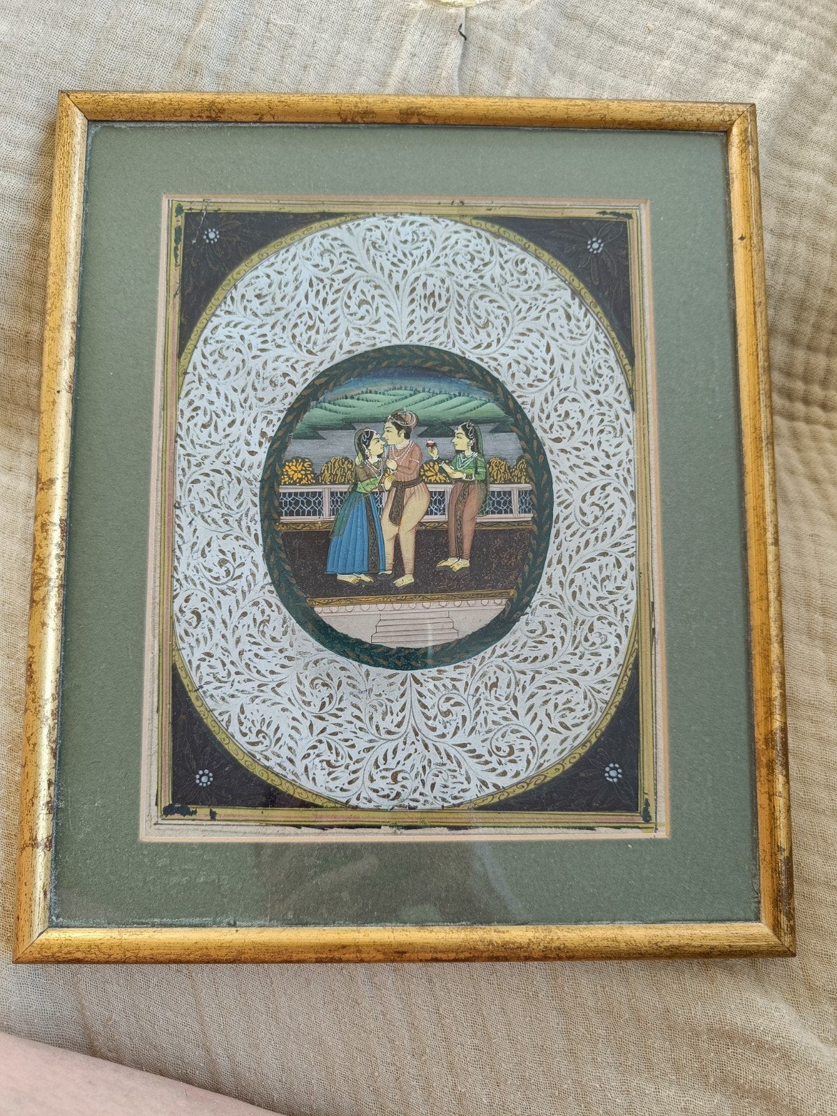 indisch schilderij op perkament, Ophalen, Schilderij
