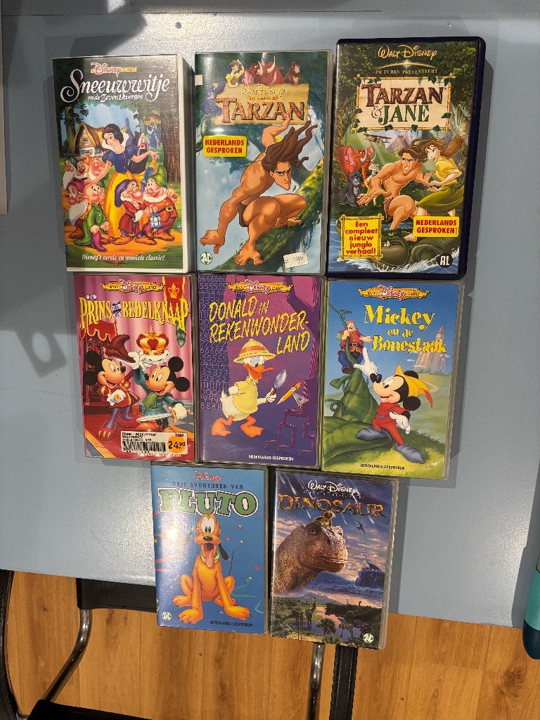 Disney VHS videoband classic en mini classics videobanden., Enlèvement ou Envoi, Dessin animé, Tous les âges, Comme neuf