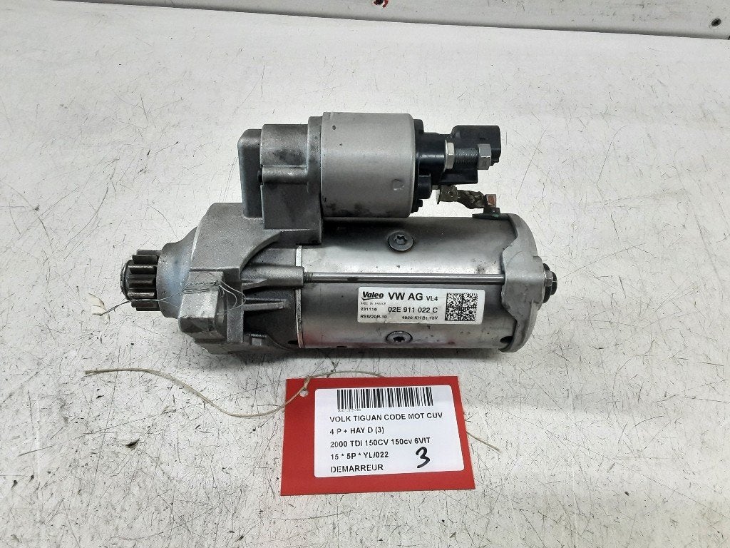 STARTMOTOR Volkswagen Tiguan (5N1 / 2) (02E911022C), Gebruikt, Volkswagen, Mevr. I. Hauben, Rue de l'Espoir 34 34
4030  GRIVEGNÉE, BE