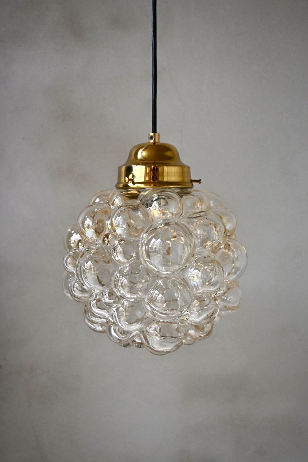 Glazen Bubble'-hanglamp Helena Tynell voor Glashütte Limburg, Ophalen of Verzenden, Zo goed als nieuw, Glas