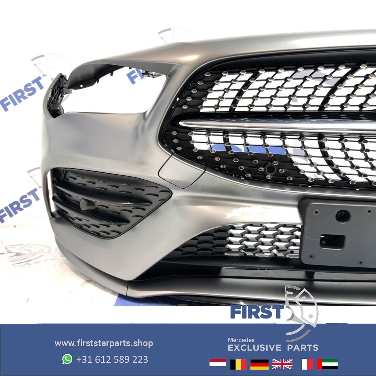 W118 C118 X118 CLA AMG LINE VOORBUMPER COMPLEET GRIJS origin