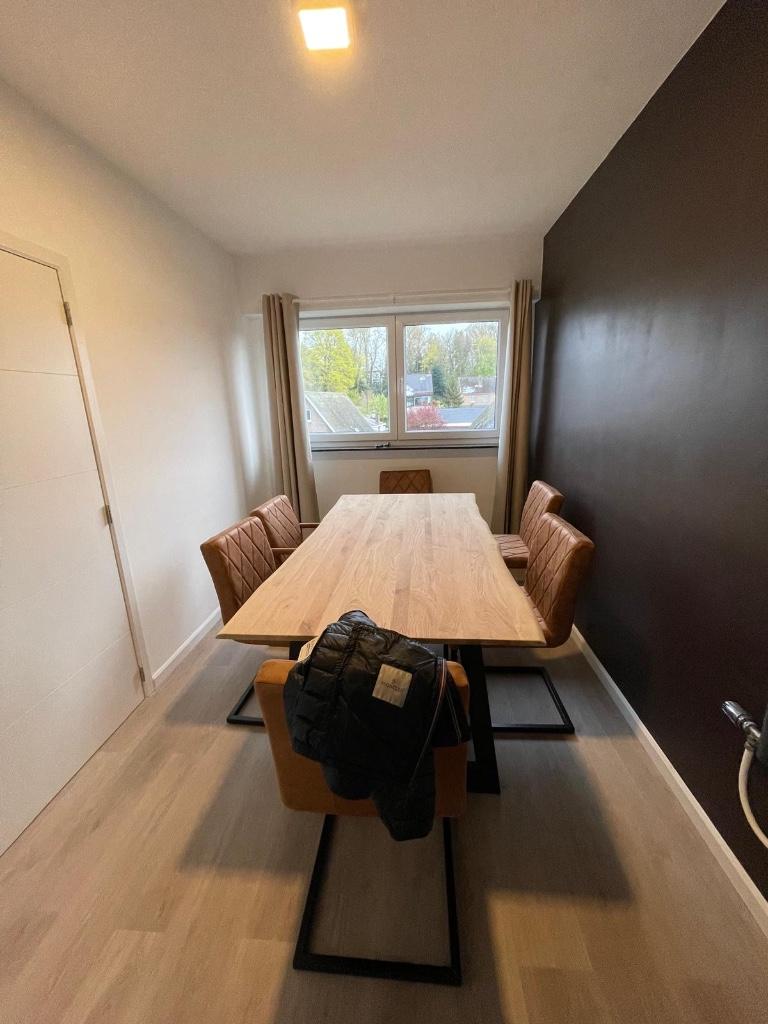 Eettafel + stoelen, Huis en Inrichting, Tafels | Eettafels, Zo goed als nieuw, Ophalen