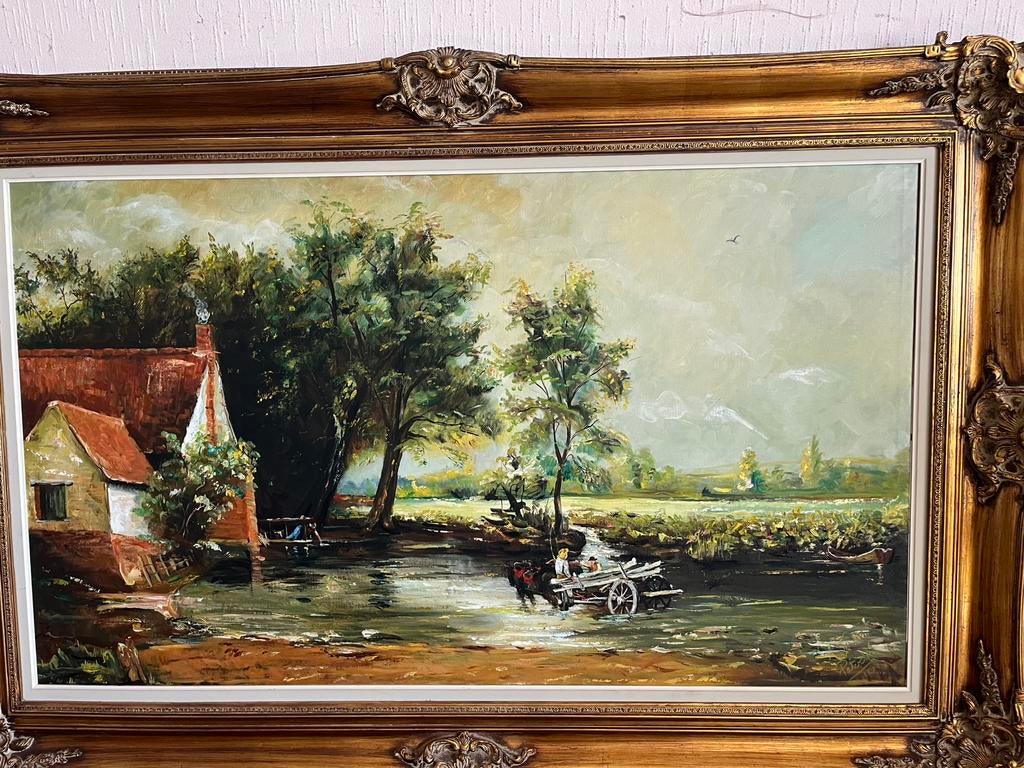 Peindre le chariot à foin (Father J), Antiquités & Art, Art | Peinture | Classique, Enlèvement
