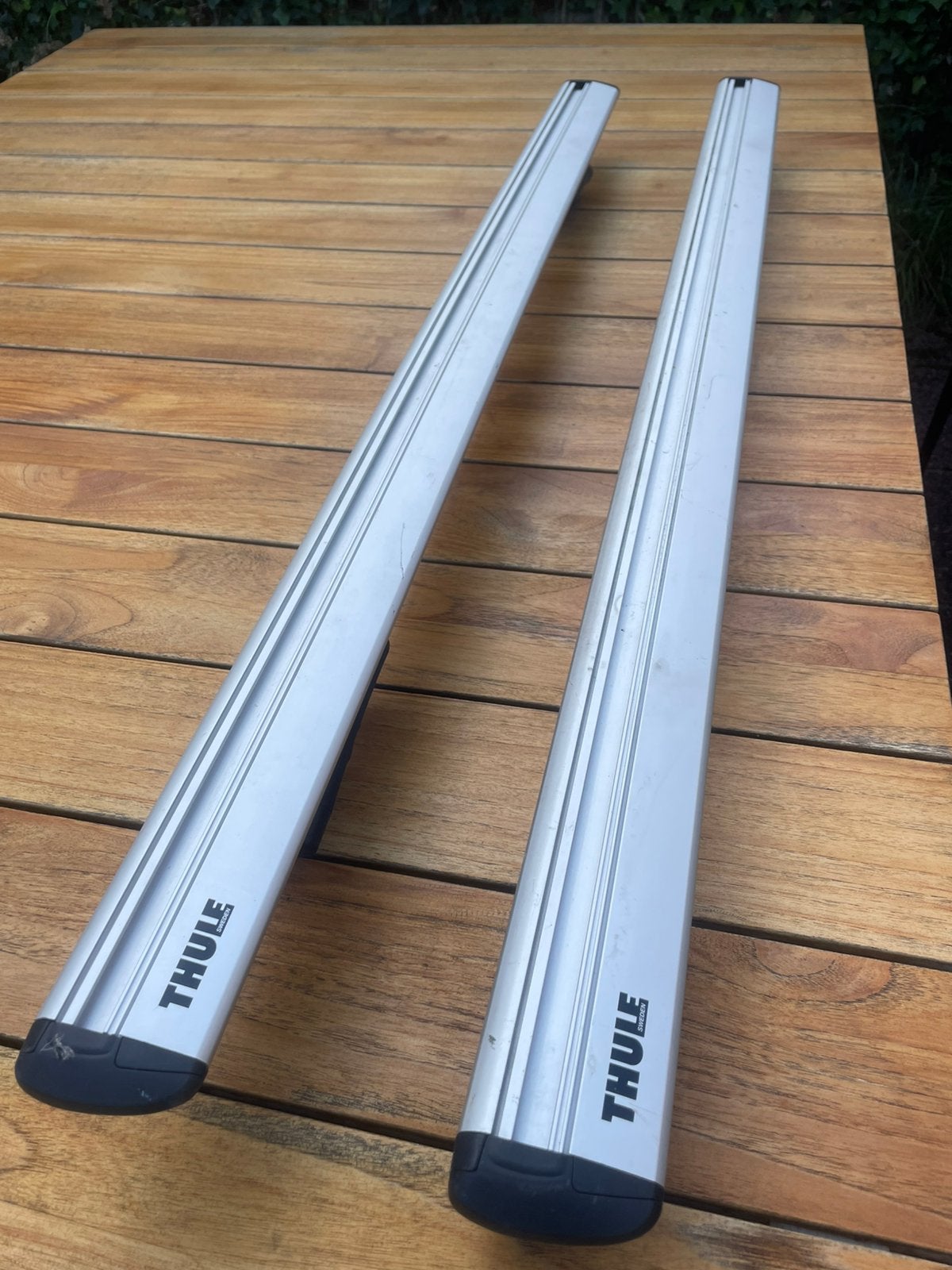 Wing barres avec supports pour railing de toit., Enlèvement, Comme neuf