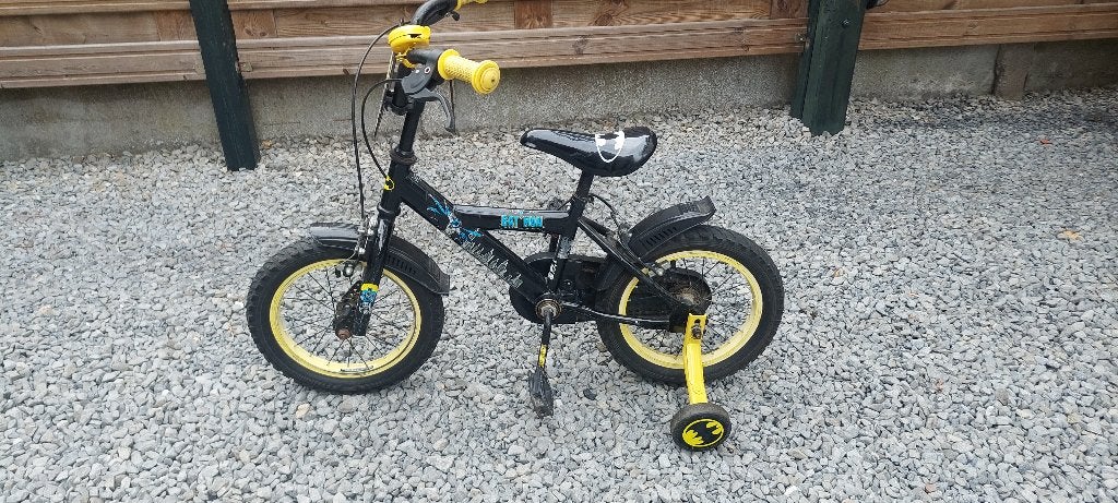 kinderfiets 14 inch, Fietsen en Brommers, Ophalen, Zijwieltjes, Gebruikt, Velgrem