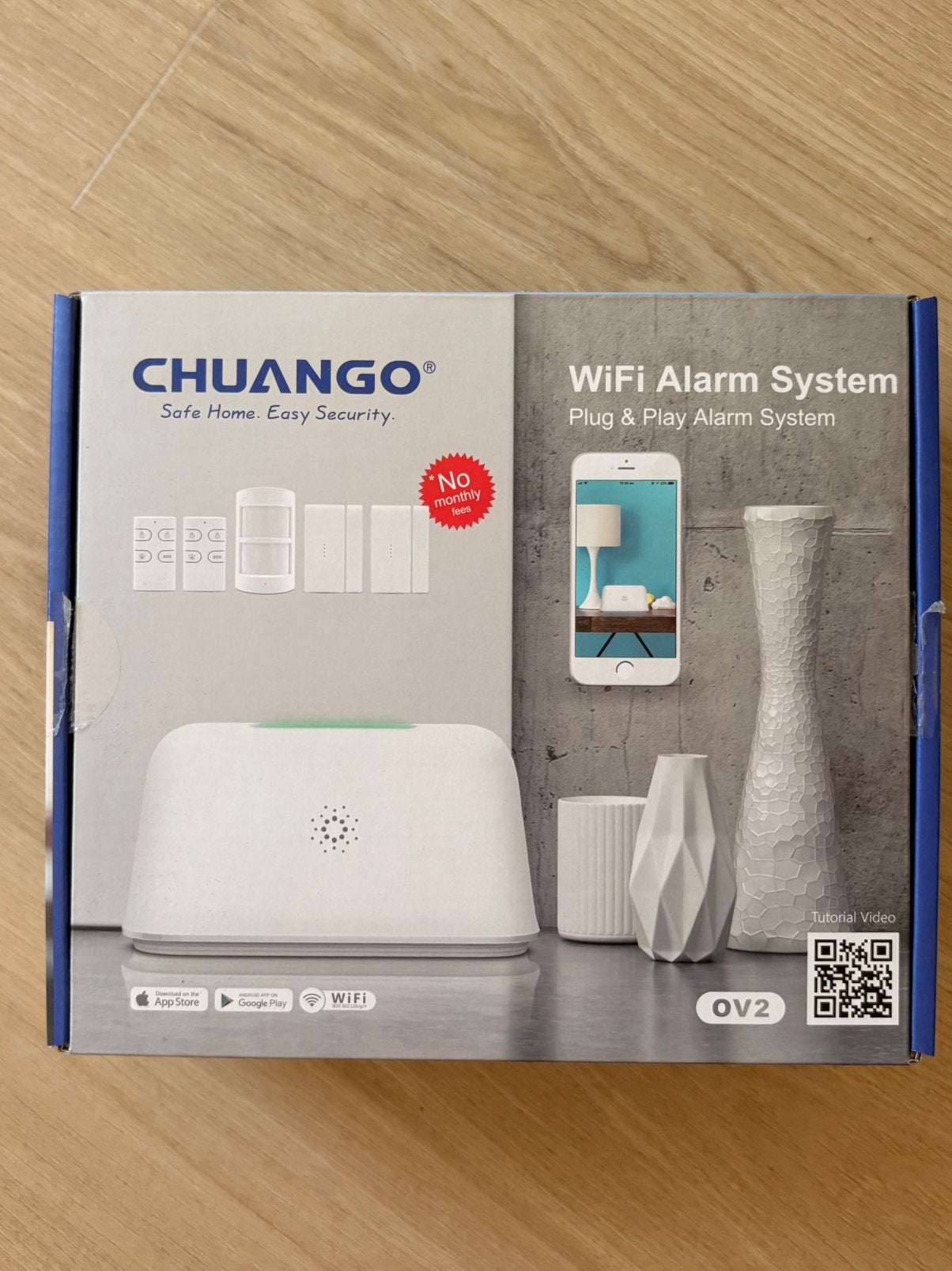 Chuango OV2 WiFi Alarmsysteem, Ophalen, Beweging, Nieuw, Compleet systeem