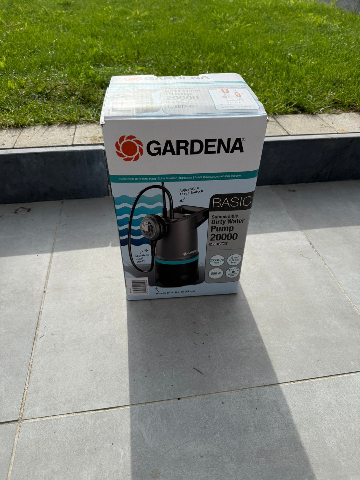 GARDENA Basic Vuilwaterpomp 20000 – slechts 1 keer gebruikt, Tuin en Terras, Ophalen, Gebruikt