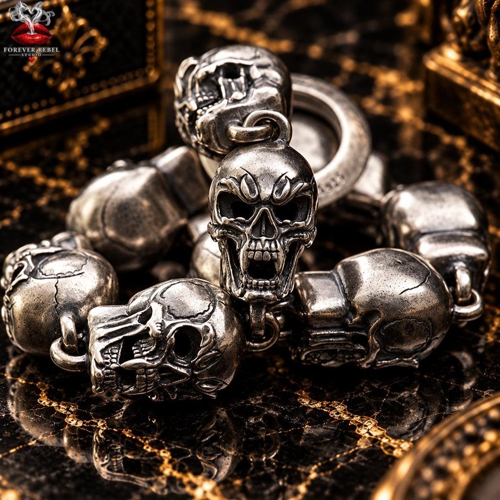 Deadweight - Skull armband - 925 Zilver, Verzenden, Nieuw, Zilver, Zilver