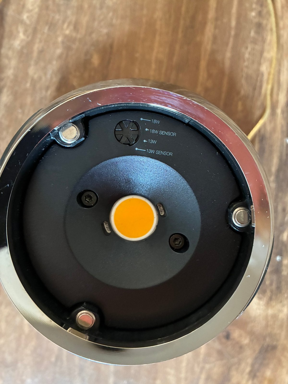 Occhio design tafellamp – Chroom – LED, Ophalen, Zo goed als nieuw