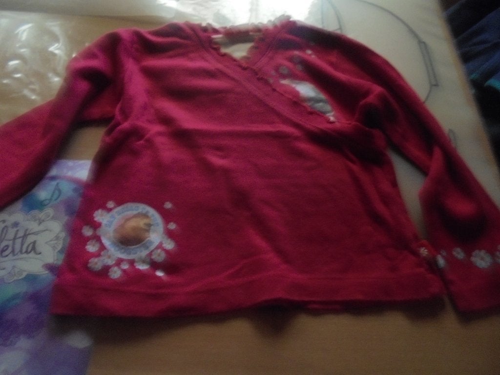 rode t-shirt 98, Ophalen of Verzenden, Zo goed als nieuw, Meisje, Shirt of Longsleeve