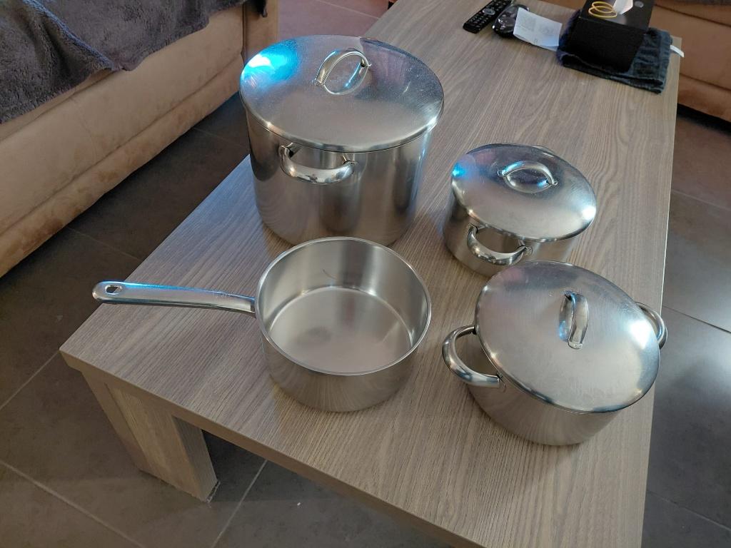 Kookpotten set, Ophalen, Zo goed als nieuw, Inox, Overige typen