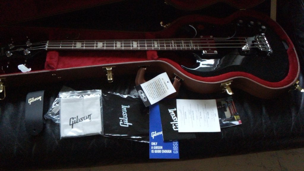 Neuve : Gibson SG USA Bass Ebony never played, Musique & Instruments, Enlèvement ou Envoi, Neuf, Électrique