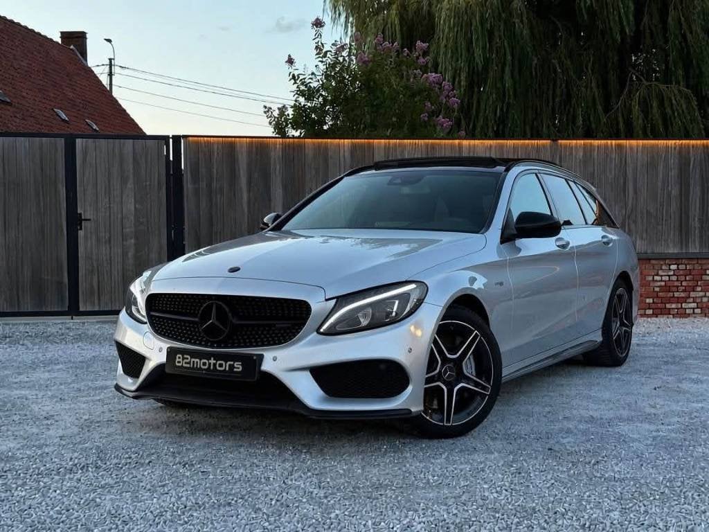 mercedes c43 amg 4-matic/pano/lichte vracht/btw/trekhaak/led, Auto's, Mercedes-Benz, Automaat, Lichtsensor, 1800 kg, 1887 kg