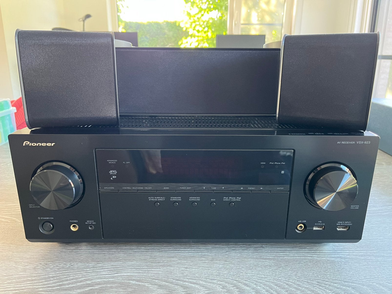 Pioneer VSX‑923 7.2 AV‑receiver + 5.1 speakerset, Comme neuf, Enlèvement, Pioneer, 70 watts ou plus