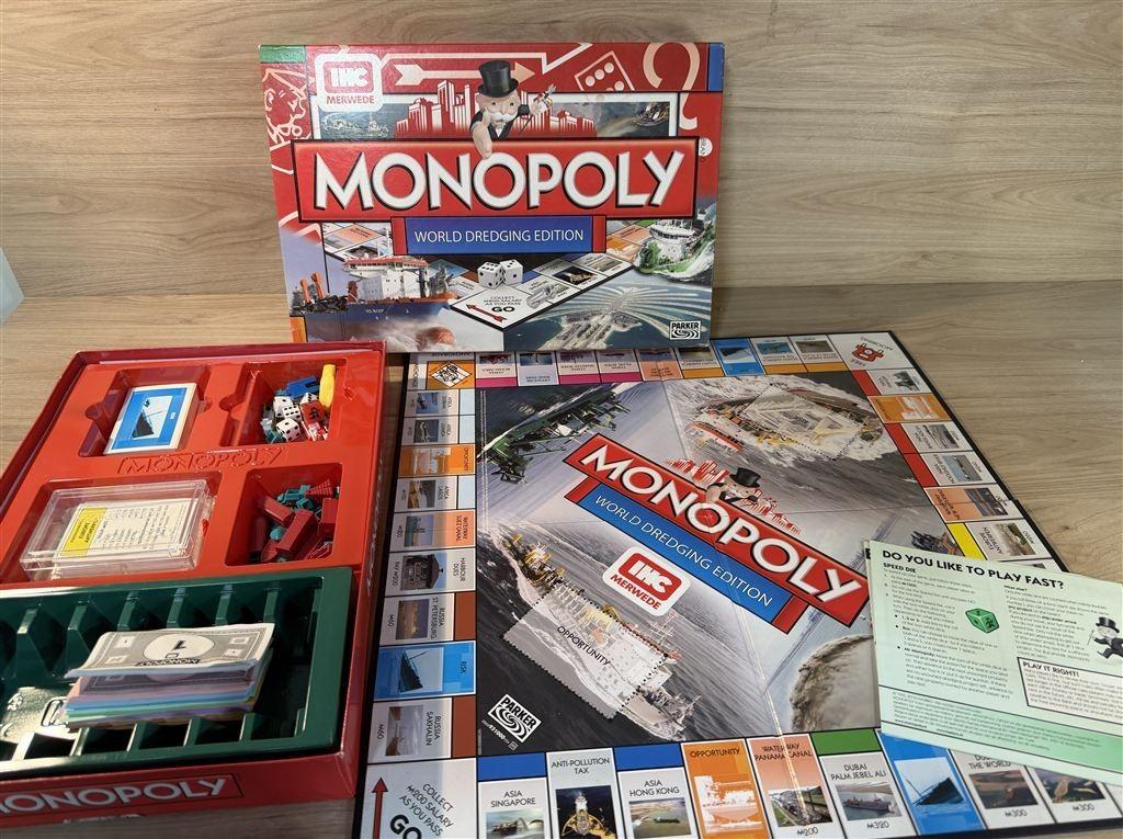 Monopoly World dredging edition - s6462, Verzenden, Zo goed als nieuw
