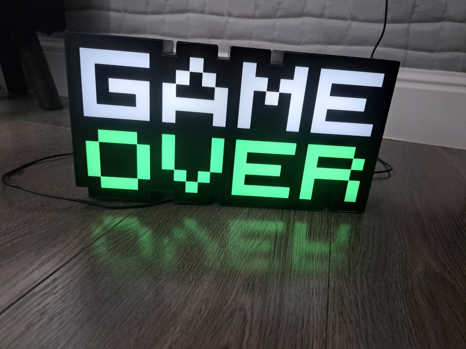 Game over led sign, Maison & Meubles, Accessoires pour la Maison | Tableaux à écrire & Proverbes, Panneau de texte, Enlèvement