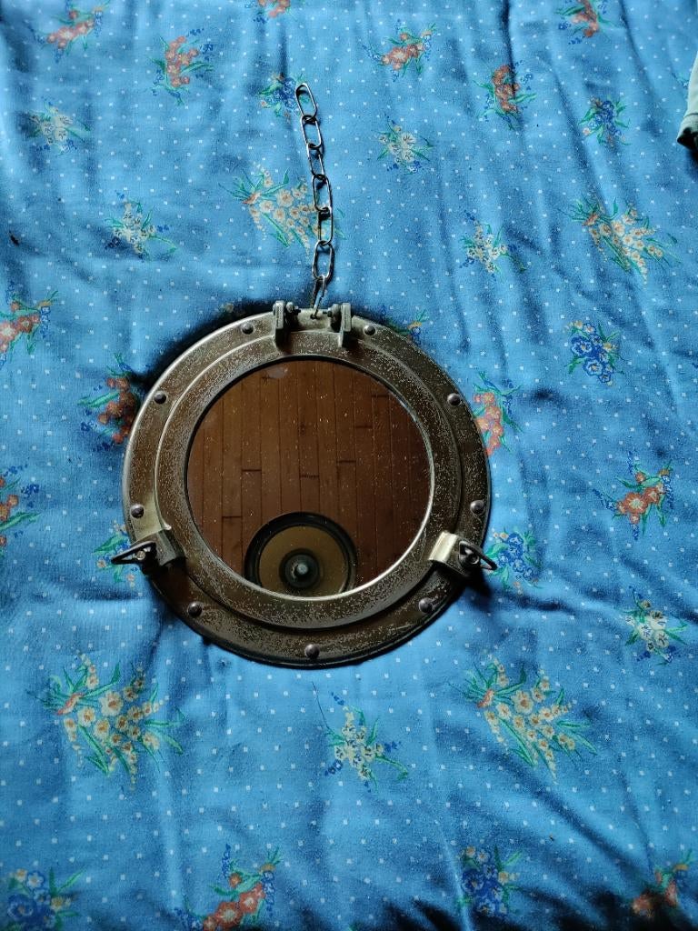 Hublot de marine avec miroir 30cm, Enlèvement, Utilisé, Ustensile