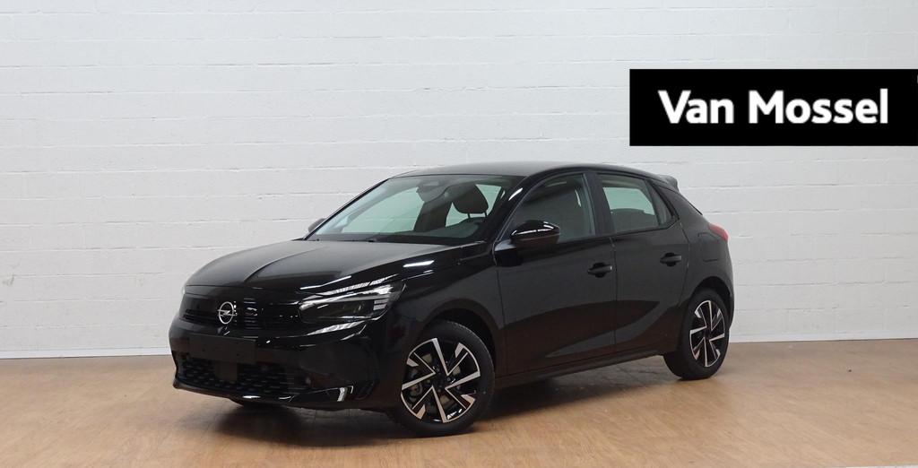 Opel Corsa 1.2 Turbo Hybrid 74kW eDTC, Auto's, Opel, Stof, Gebruikt, Zwart, Automatische klimaatregeling