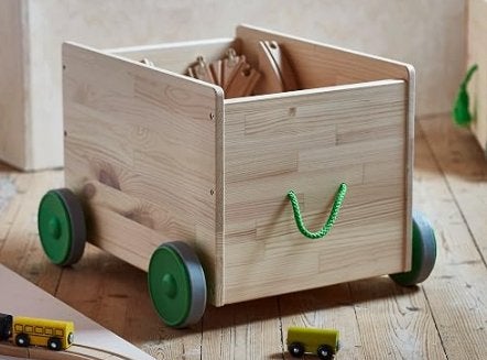 Ikea Flisat Speelgoedkist op wielen, Ophalen, Zo goed als nieuw, Overige typen