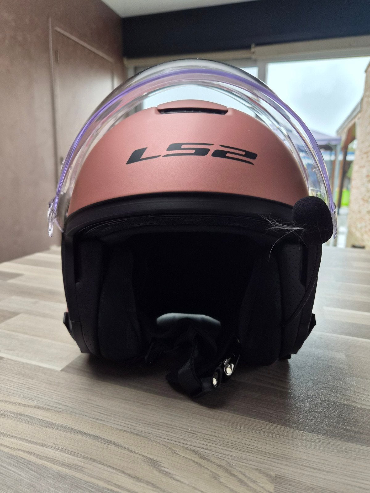 motorhelm, Enlèvement, Comme neuf, Small, LS2