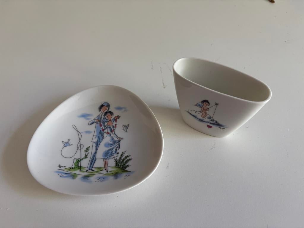 Duo Collector Peynet pour Rosenthal – Porcelaine 1952-1956, Enlèvement