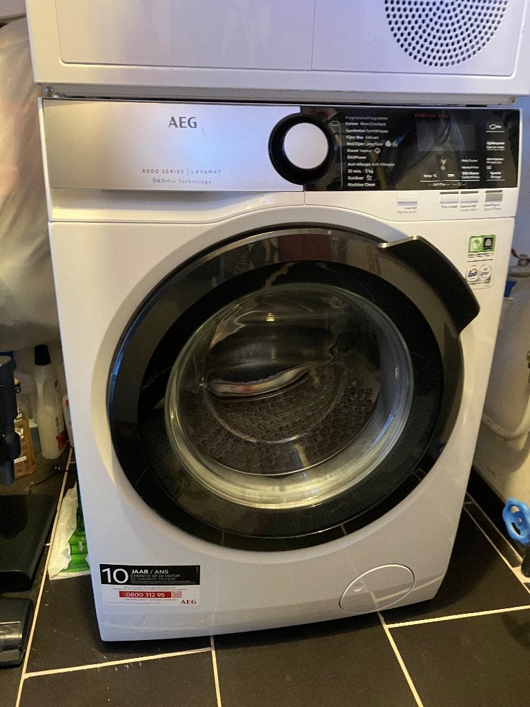 Wasmachine AEG, Ophalen, Gebruikt, 1600 toeren of meer, Voorlader