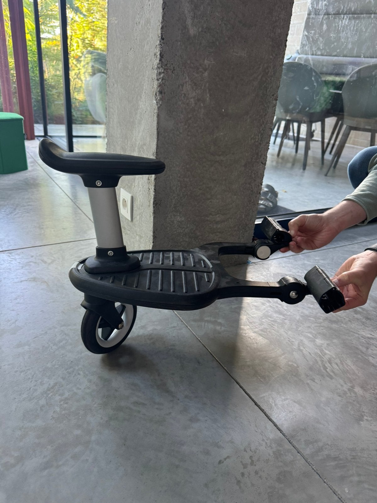 Bugaboo meerijdplankje met stoeltje, Ophalen, Gebruikt