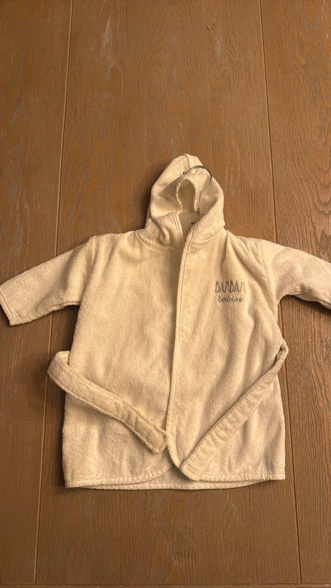 Bambam baby badcape, wit,maat 74/80, Kinderen en Baby's, Ophalen, Zo goed als nieuw, Jongetje of Meisje, Nacht- of Onderkleding