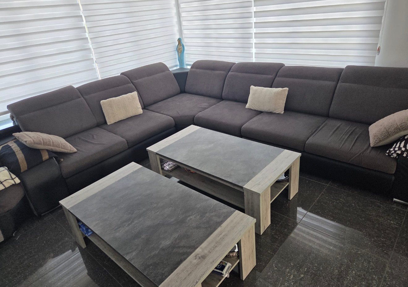 Hoeksalon met 1 salontafel, Huis en Inrichting, Ophalen, Zo goed als nieuw