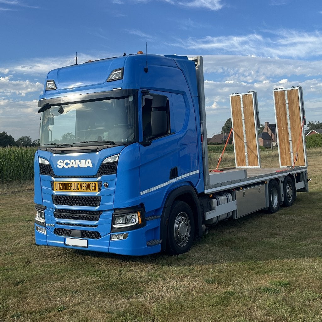 Scania R500 Oprijwagen, New tacho, Navi, Pompset diesel, ACC, Auto's, Automaat, Scania, Blauw, Leder