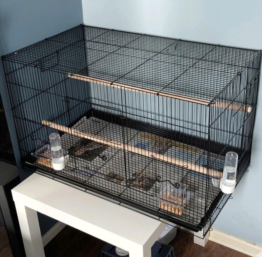 Vogelkooi in goede staat, Dieren en Toebehoren, Zo goed als nieuw, Metaal, Vogelkooi