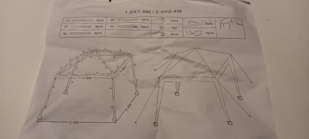partytent, Enlèvement, Neuf