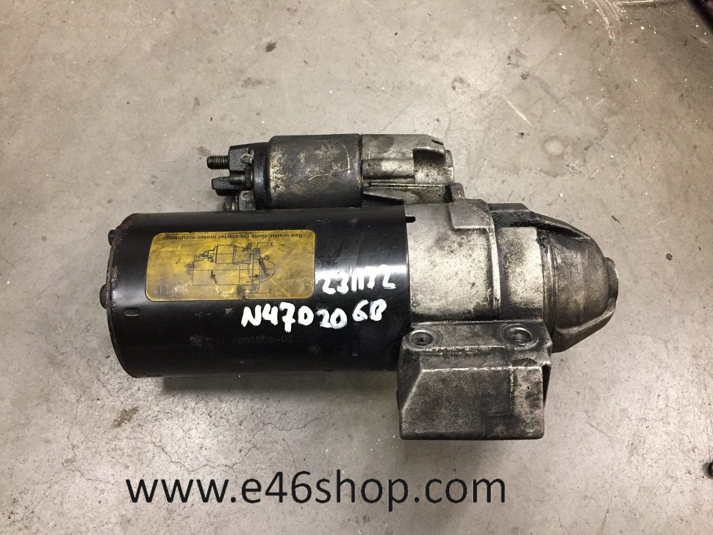 Startmotor BMW E90 E91 318D 320D N47 MOTOR OE 7802508, Gebruikt, -, -, Ophalen of Verzenden